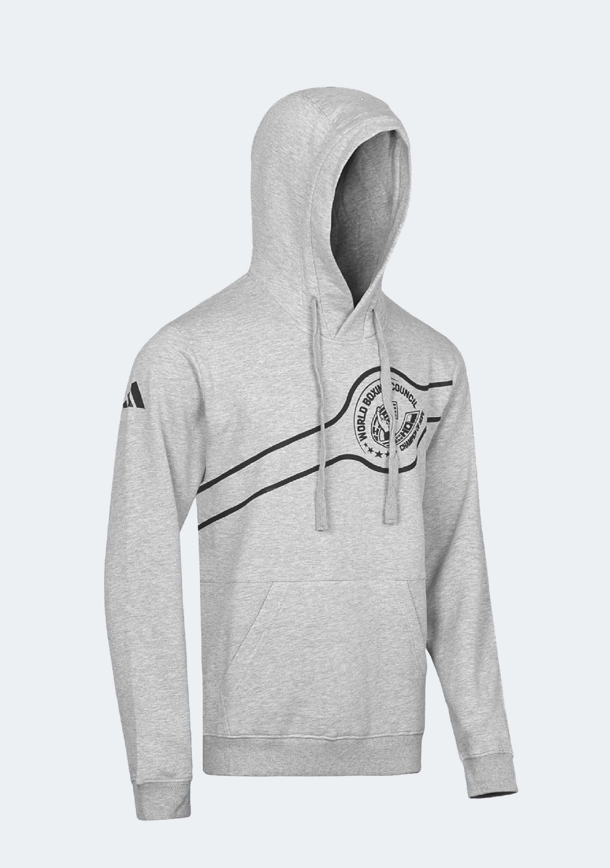 Adidas Men's WBC Traditional Grey/Black Boxing Hoodie
