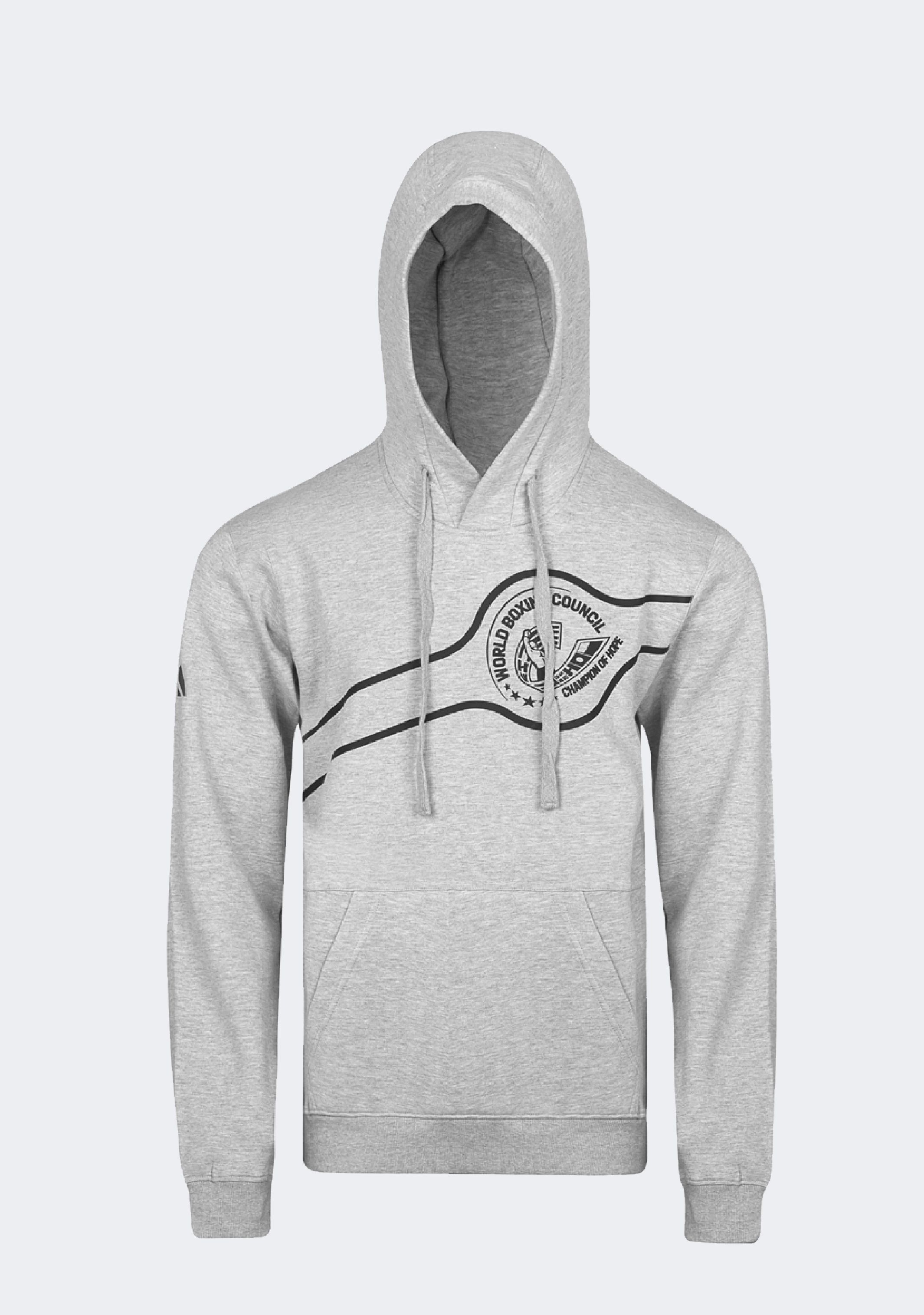Adidas Men's WBC Traditional Grey/Black Boxing Hoodie