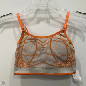 Athletic Bra By Gym Shark In Orange & Tan, Size: Xs
