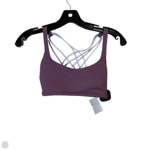 Athletic Bra By Lululemon In Purple, Size: 4
