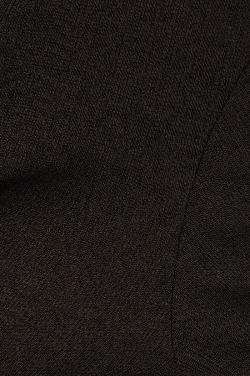 Black Crop Cardigan Tie Up