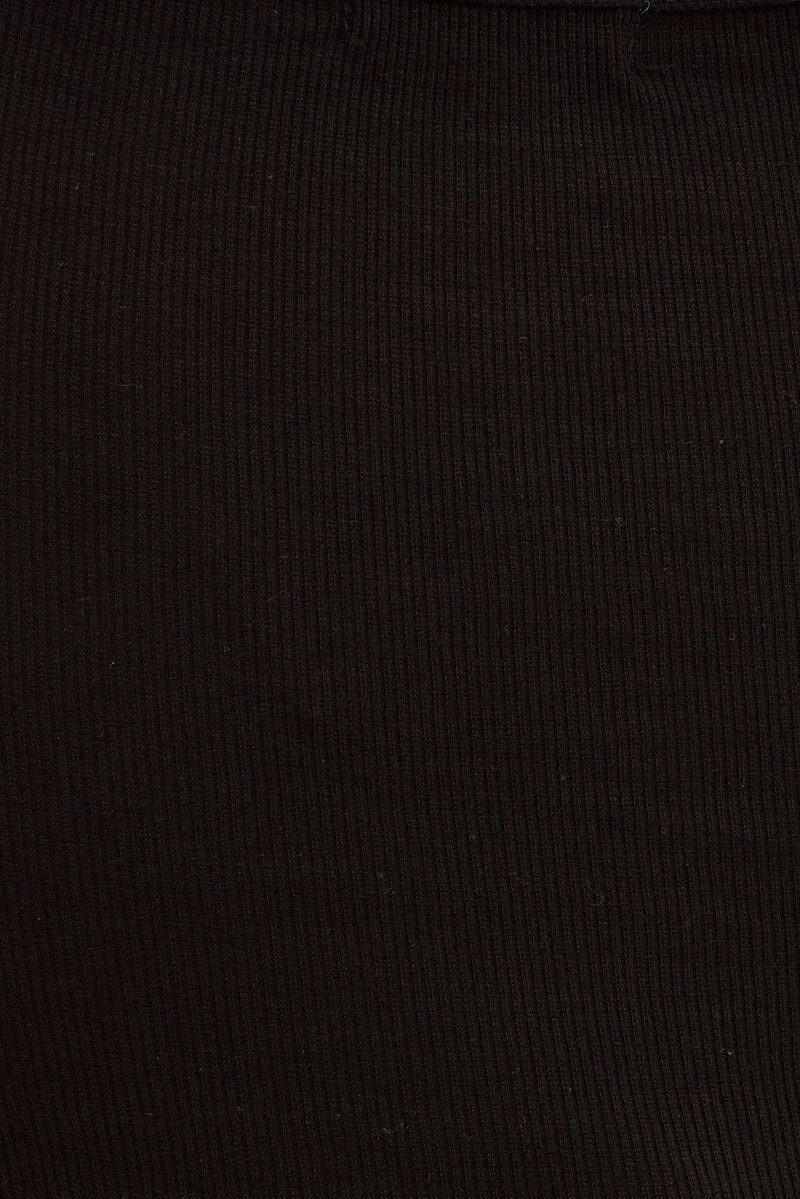 Black Keyhole Top Short Sleeve