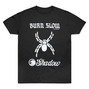 Burn Slow x Shadow Riding Gear Spider Logo T-shirt - Black