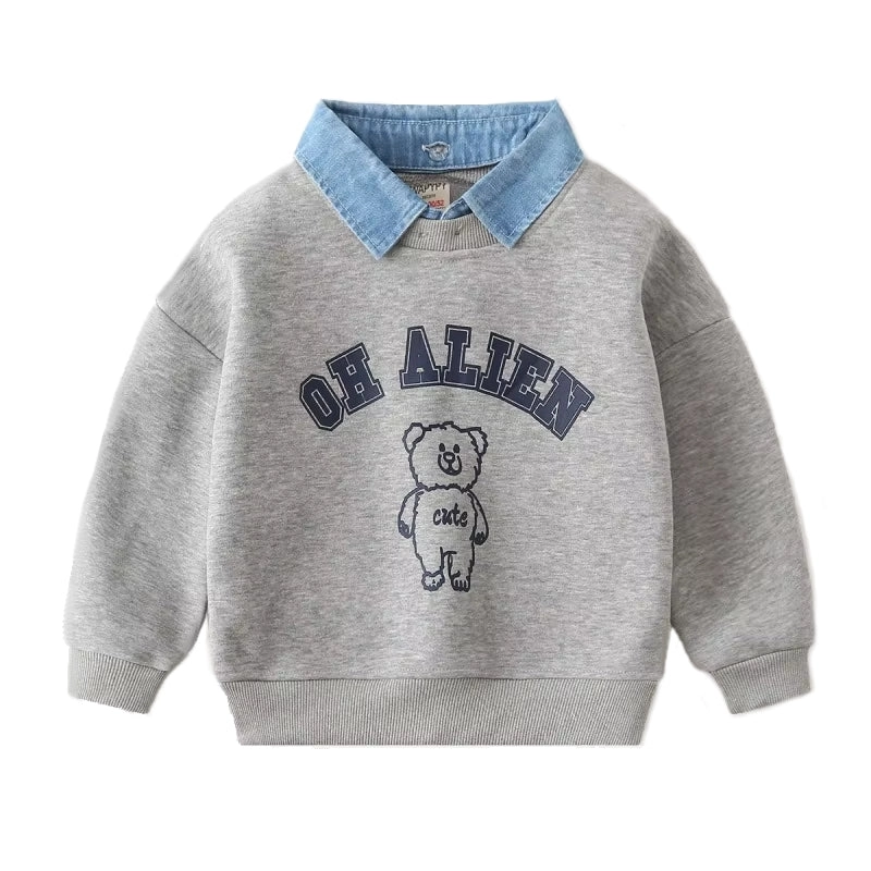Casual Children's Clothing Printing Cute Bear