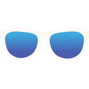Classic (0-3) White Moon/Polarized Blue