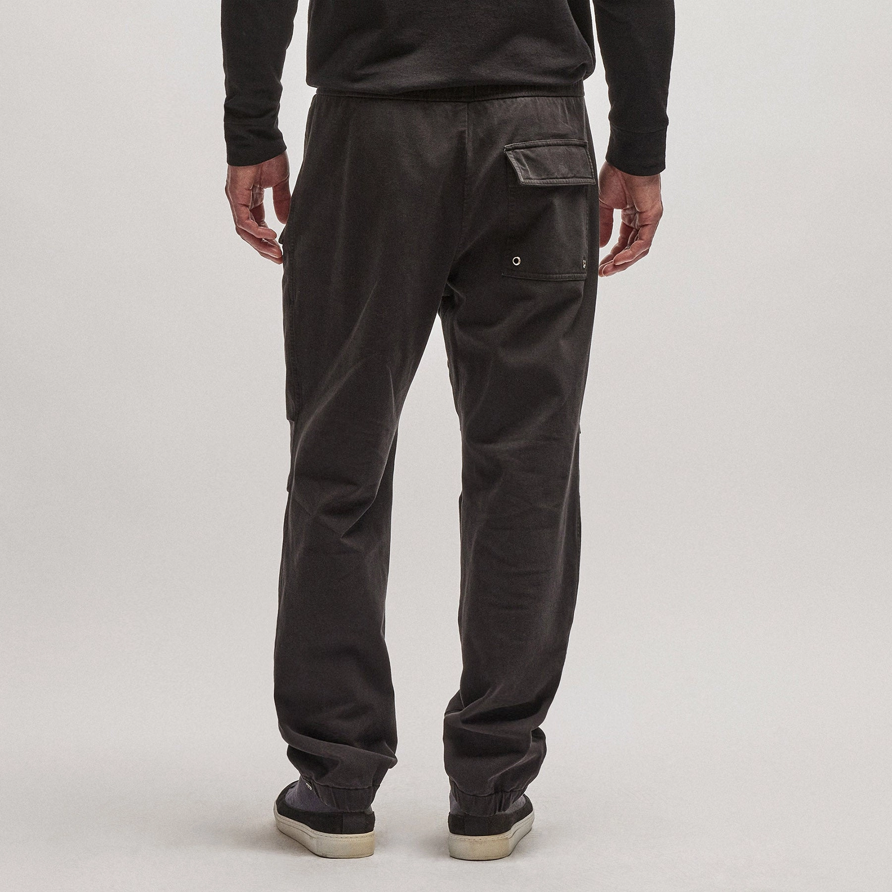 Cotton Terry Flight Pant - Black