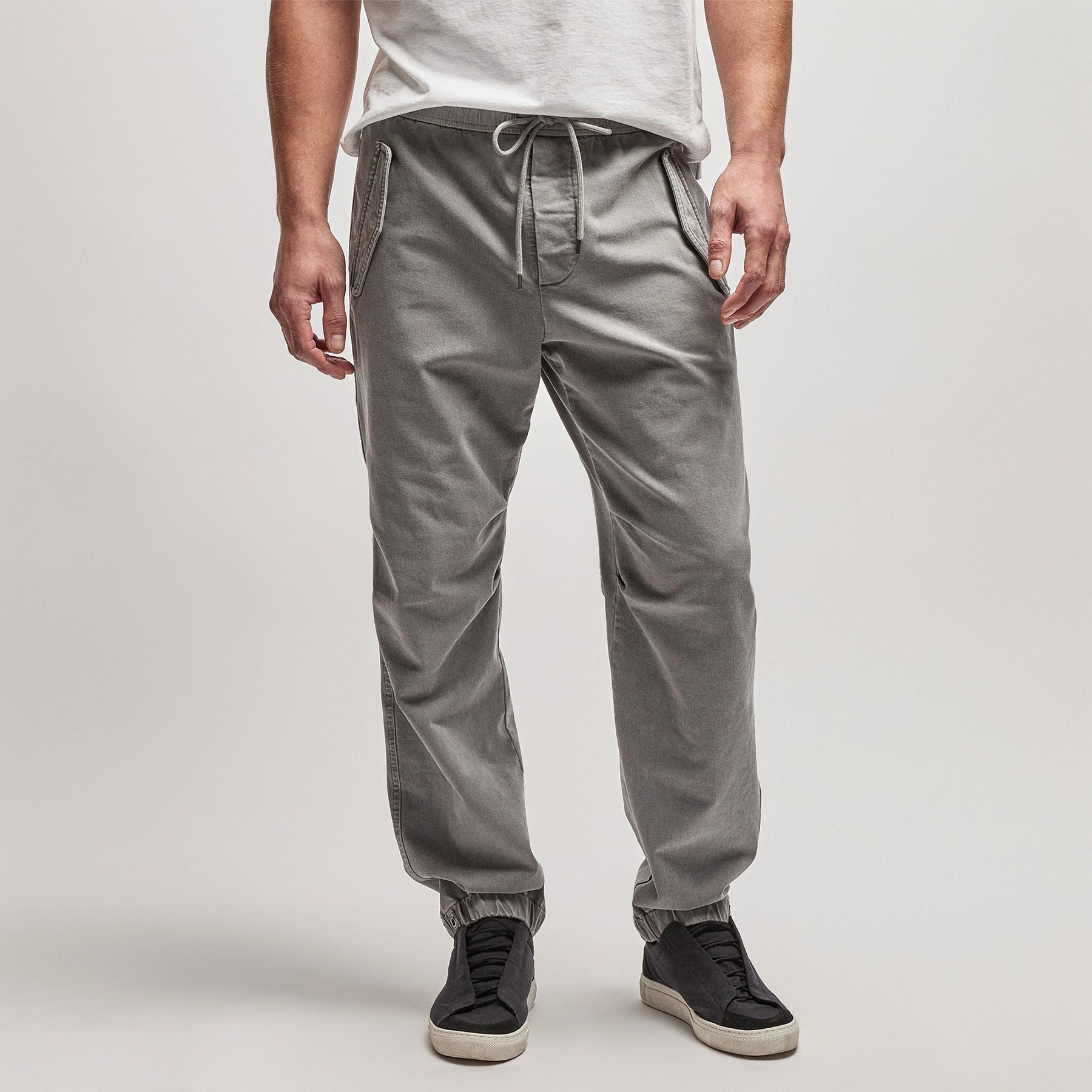 Cotton Terry Flight Pant - Silver Grey Pigment