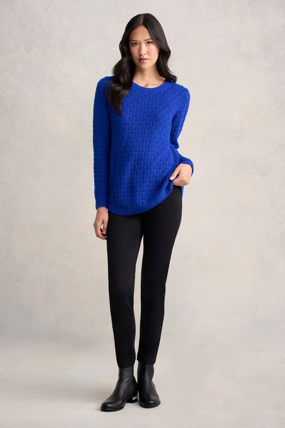 Cotton Wool Bubble Jumper - Electric Blue