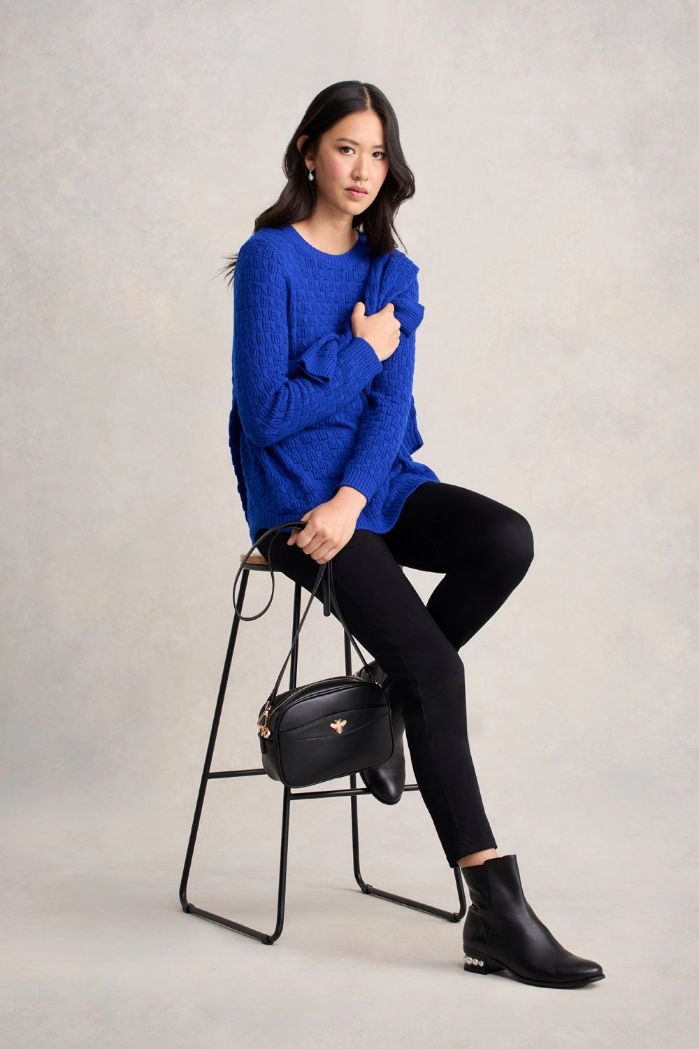 Cotton Wool Bubble Jumper - Electric Blue