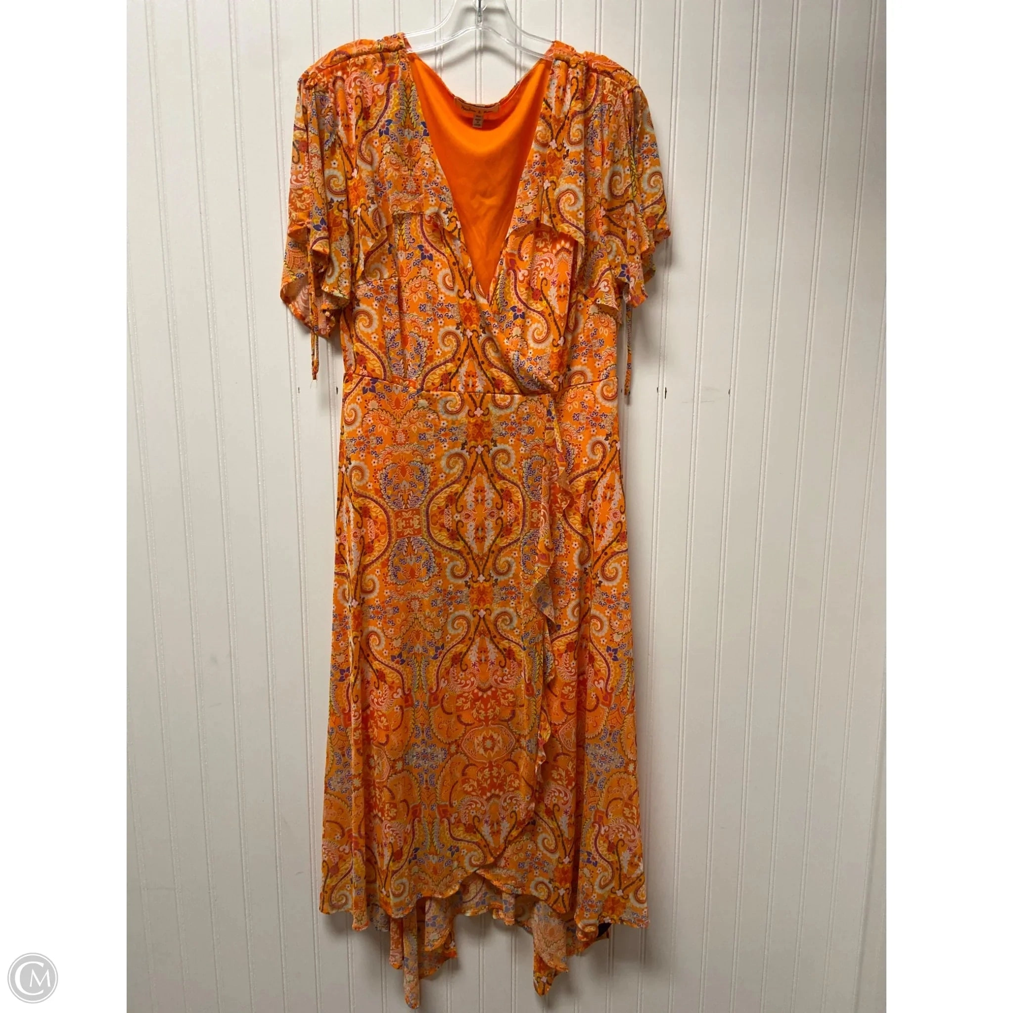 Dress Casual Maxi By Cmc In Orange, Size: Xl