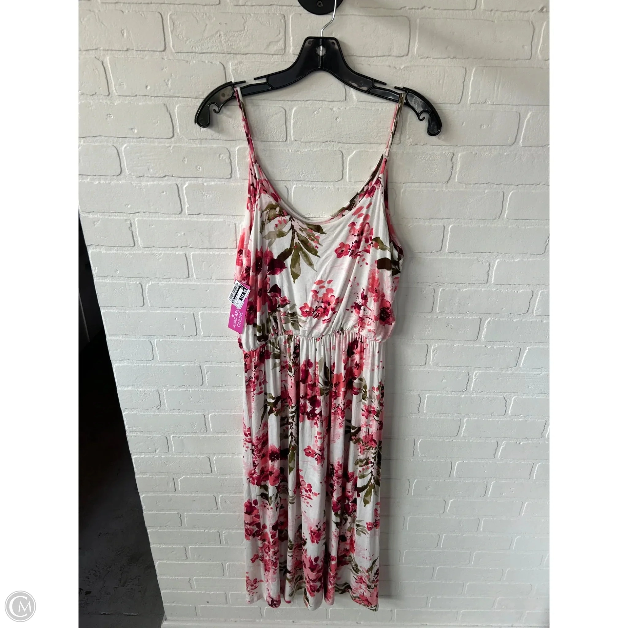 Dress Casual Maxi By Lush In Pink & White, Size: S