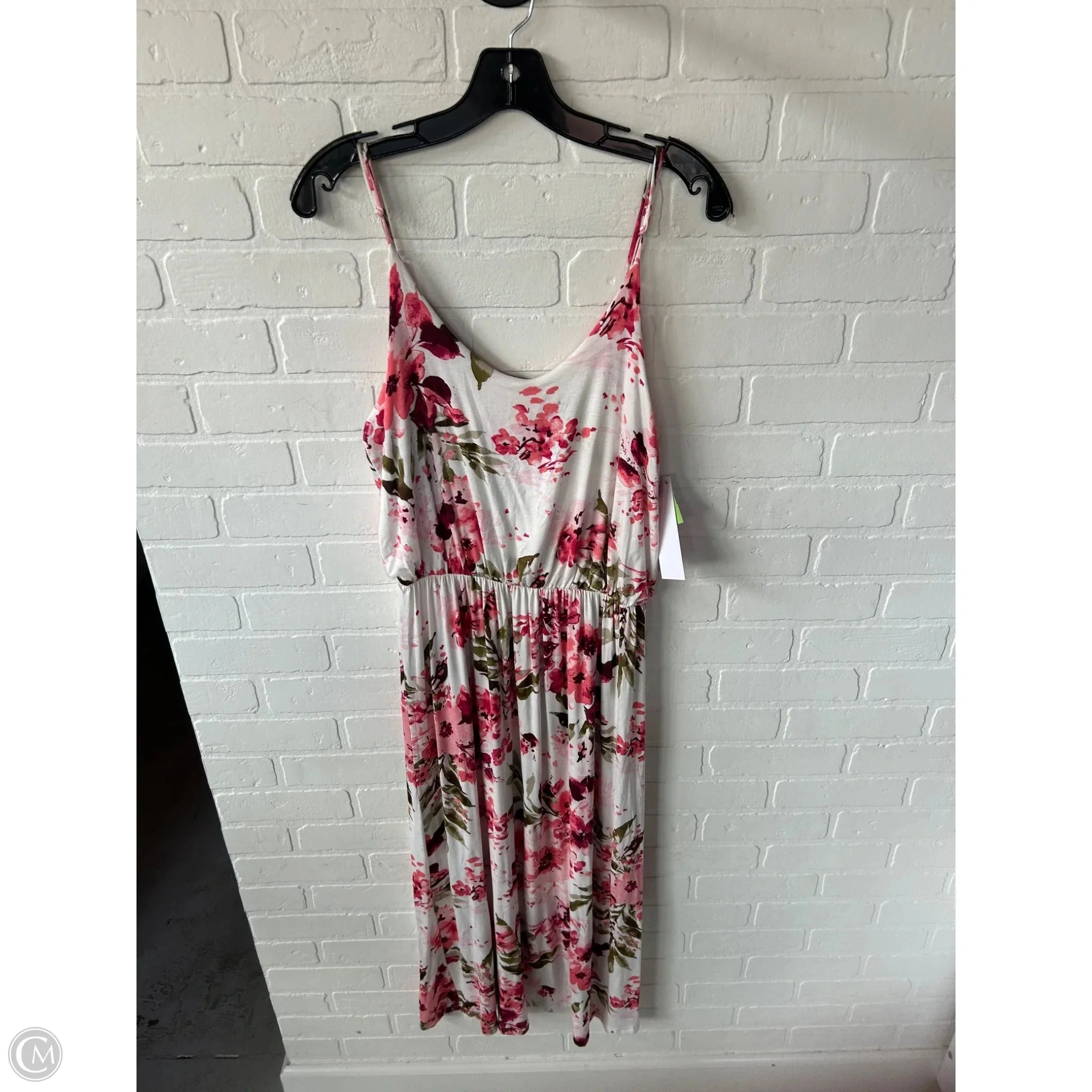 Dress Casual Maxi By Lush In Pink & White, Size: S
