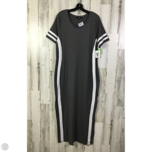 Dress Casual Maxi By Vibe In Grey, Size: 2x