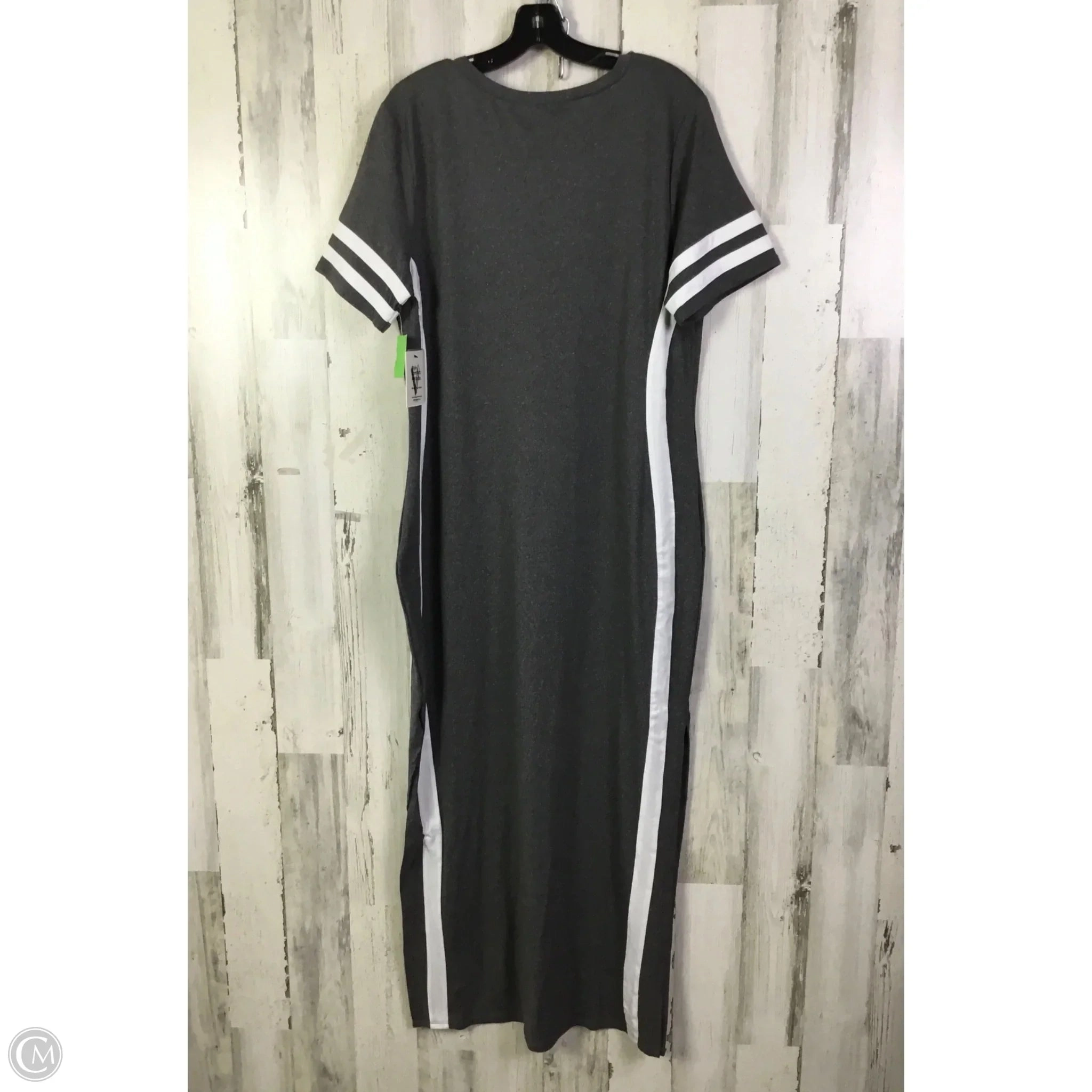 Dress Casual Maxi By Vibe In Grey, Size: 2x