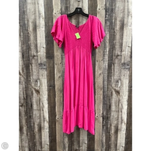 Dress Casual Midi By Coco And Carmen In Pink, Size: M