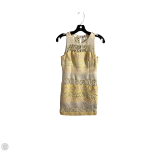 Dress Casual Midi By Kay Unger In Yellow, Size: 2