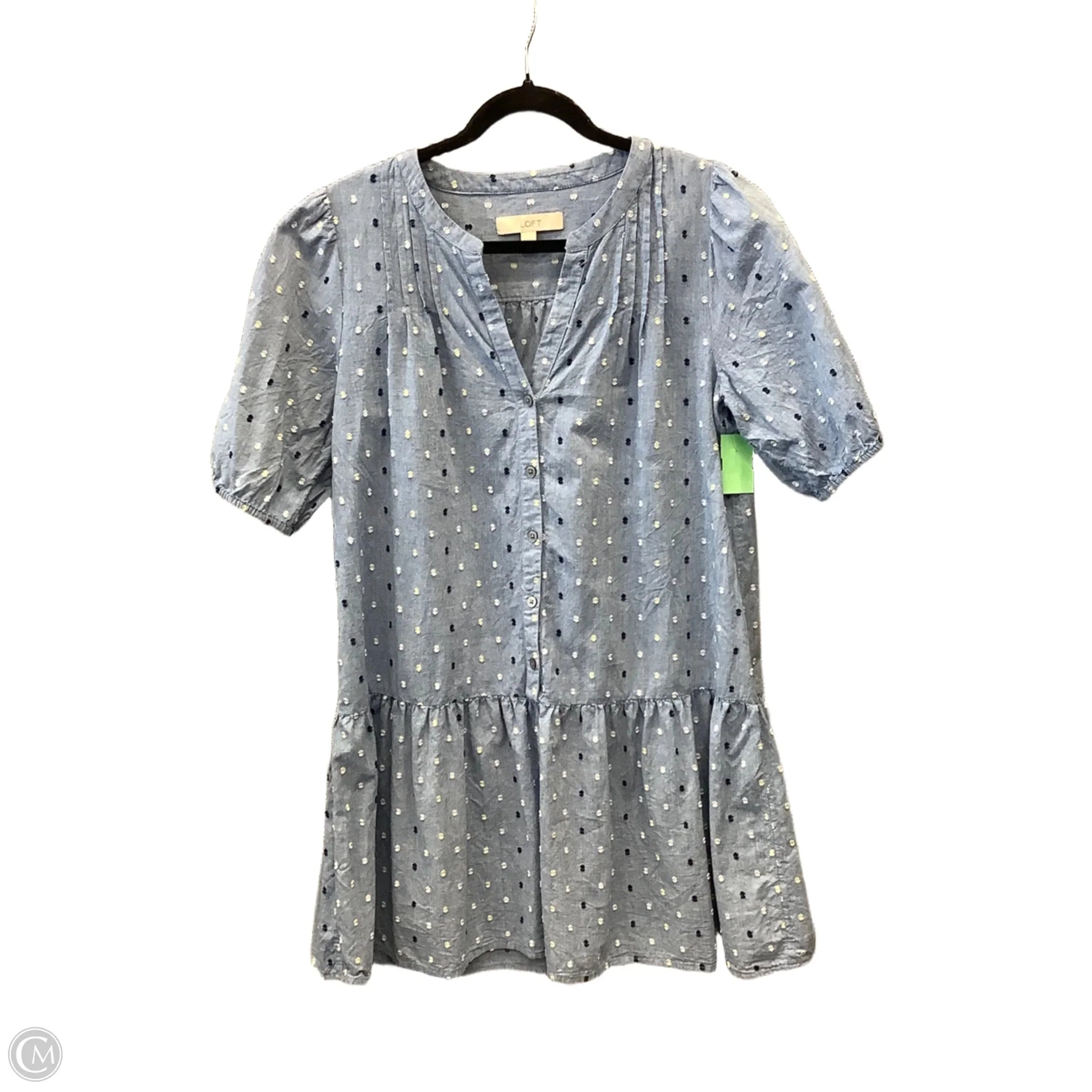 Dress Casual Midi By Loft In Blue, Size: S