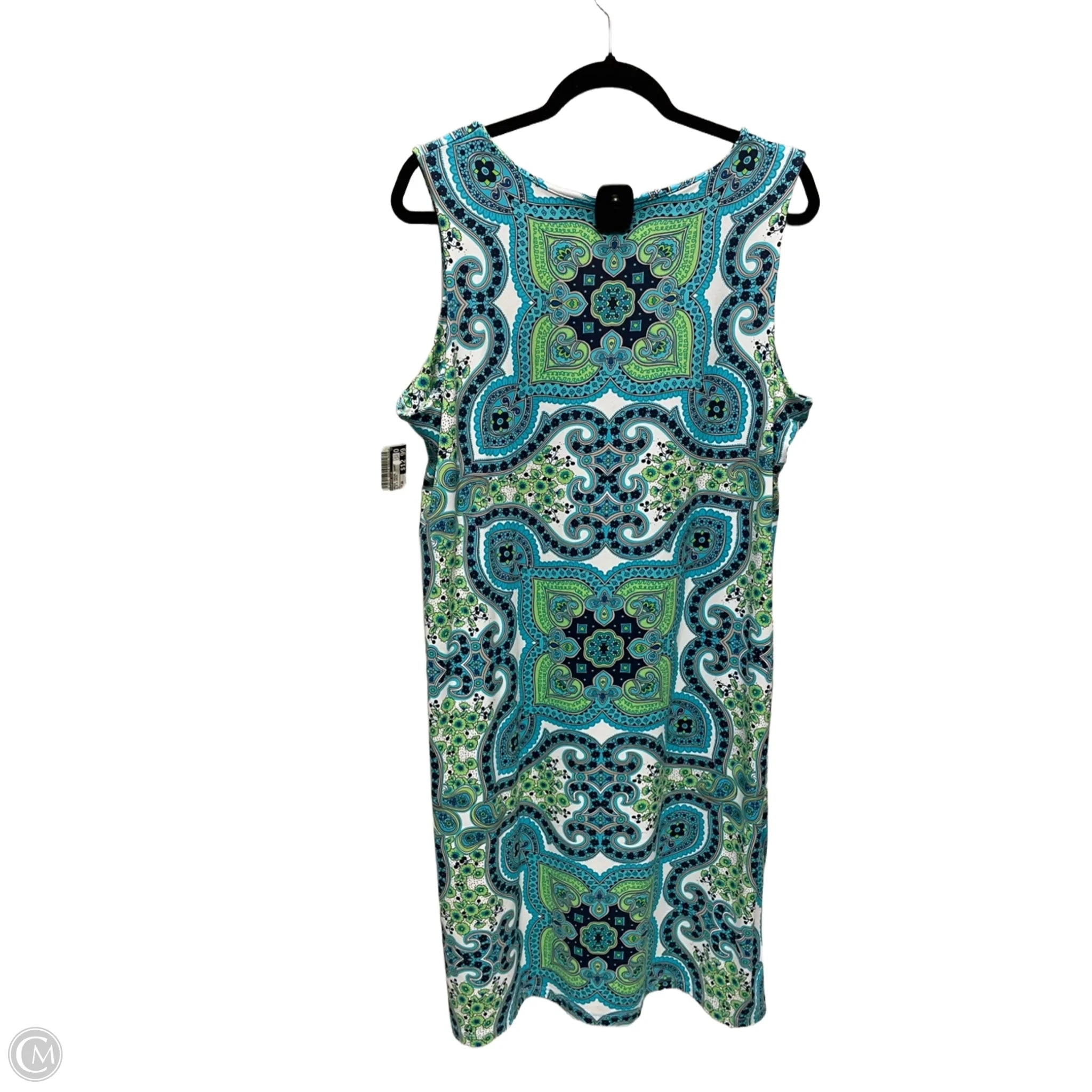 Dress Casual Short By Charter Club In Blue & Green, Size: 2x