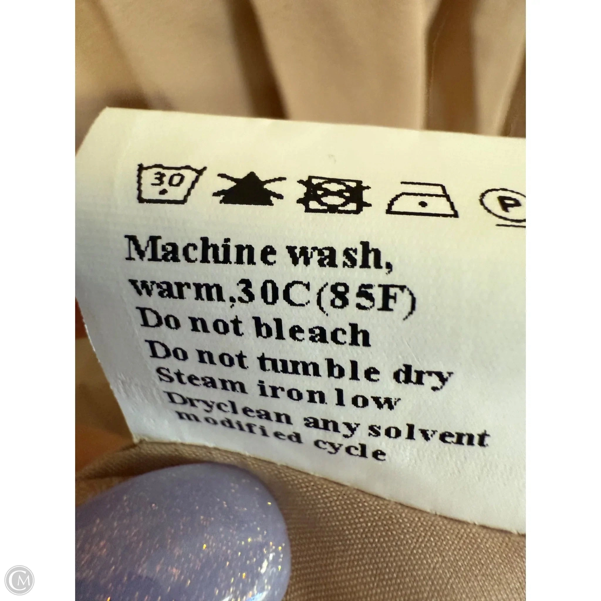 Dress Casual Short By Cmf In Beige, Size: M