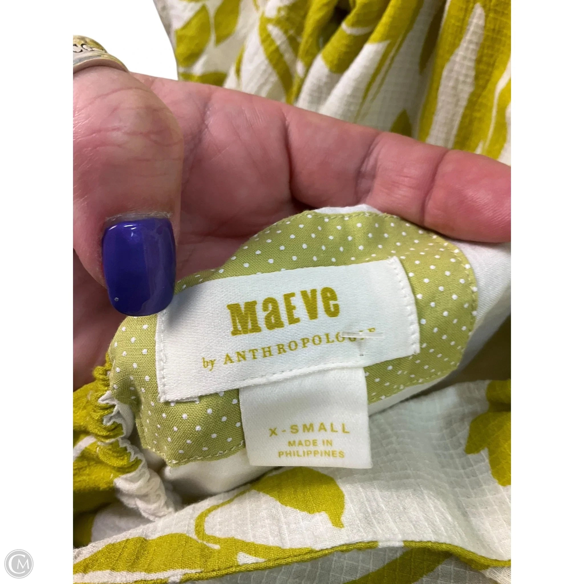 Dress Casual Short By Maeve In Green, Size: Xs