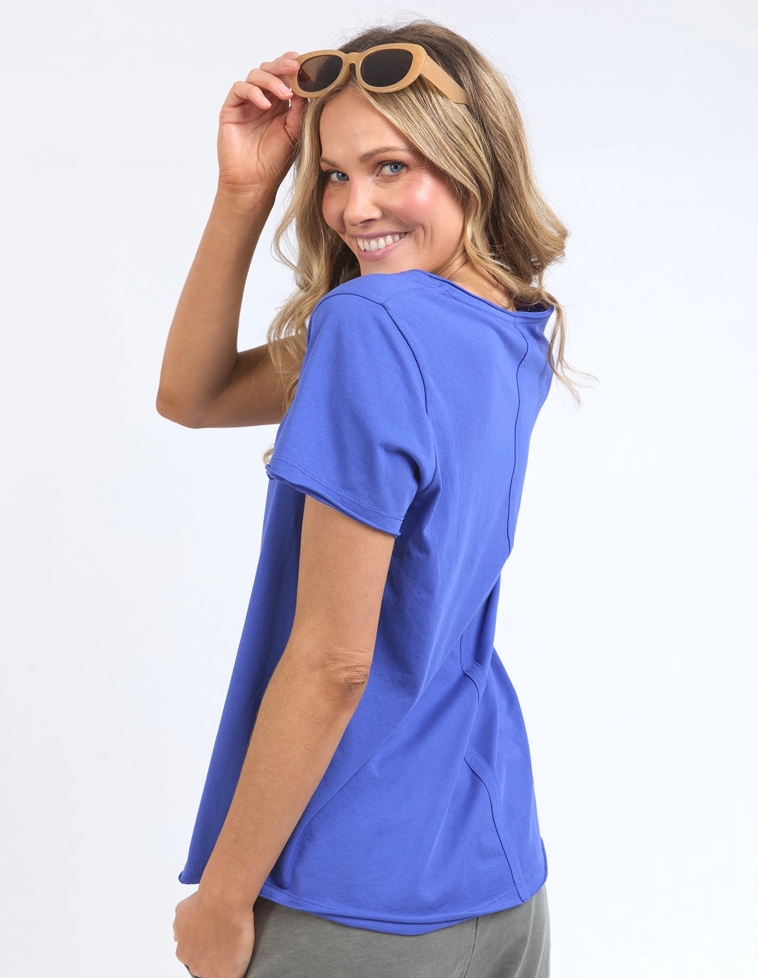 Elm Pima Vee Tee Royal Blue