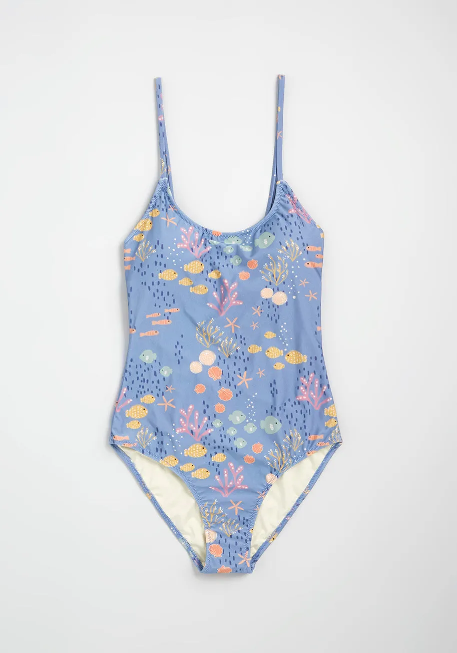 Escape to the Seascape One-Piece Swimsuit