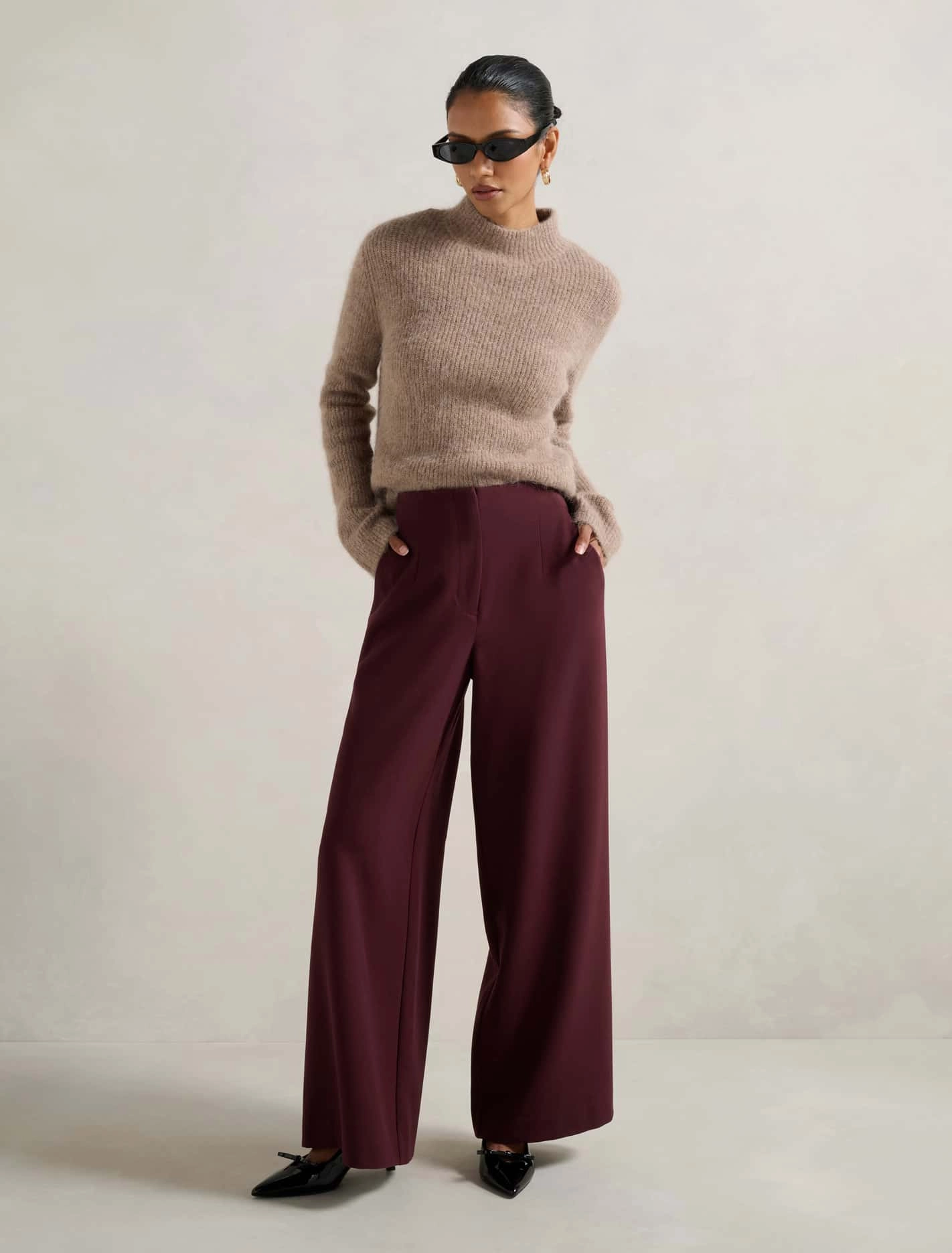 Freya Petite High Waist Wide Leg Pants