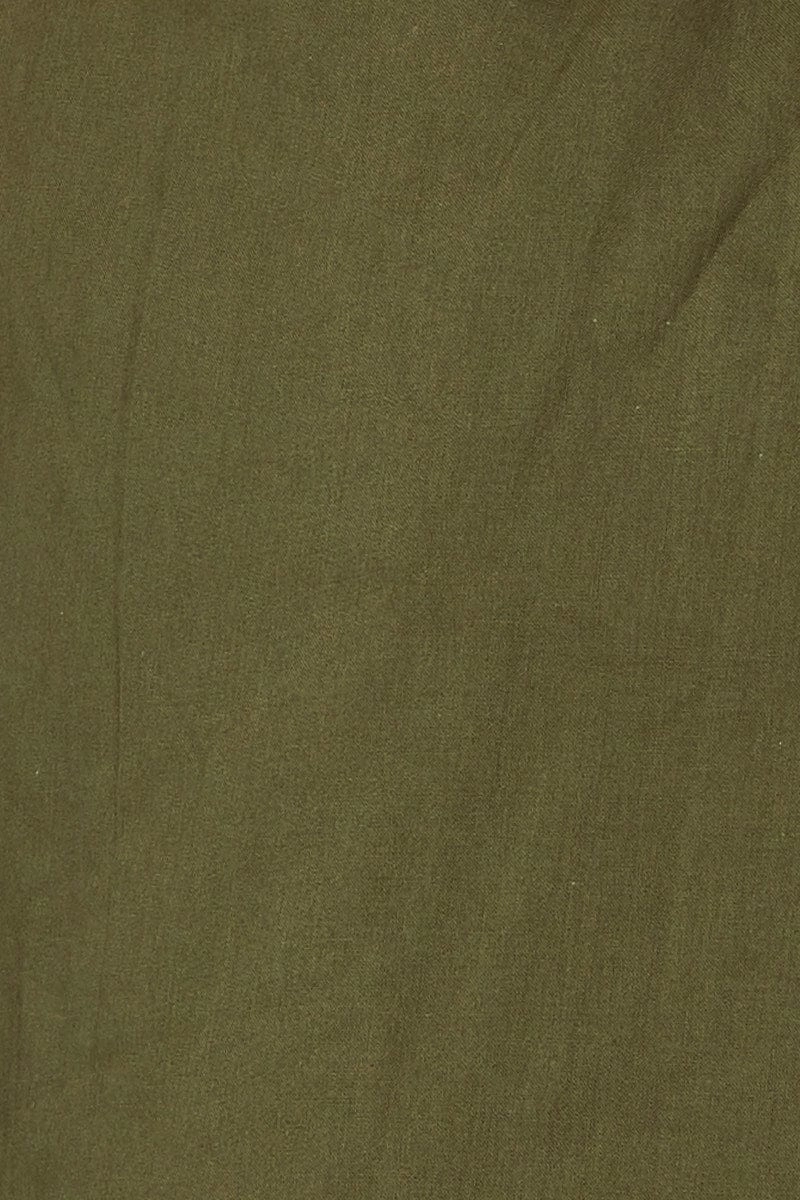 Green Crop Top Sleeveless Square Neck