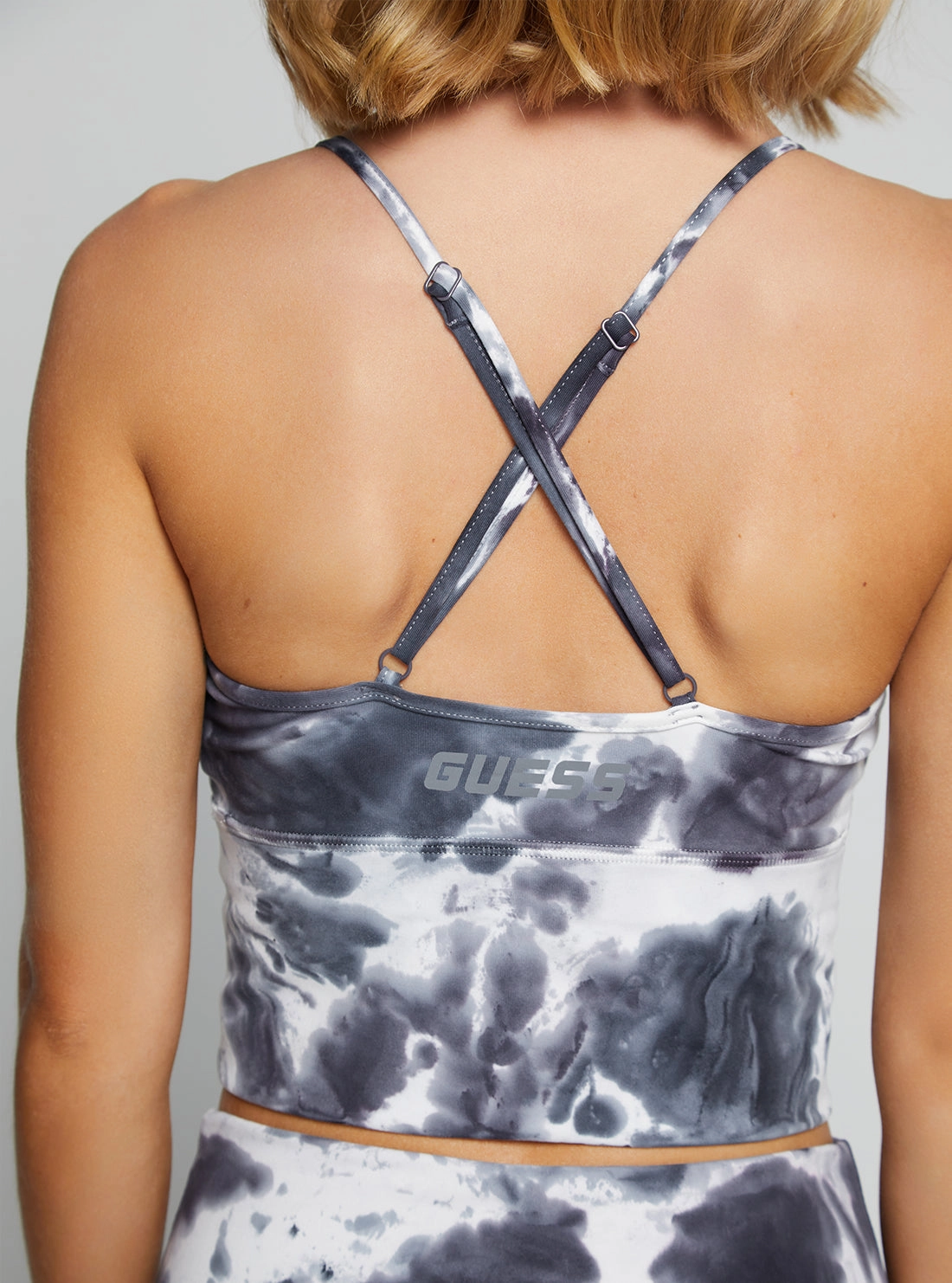 Grey Tie Dye Eudora Active Top