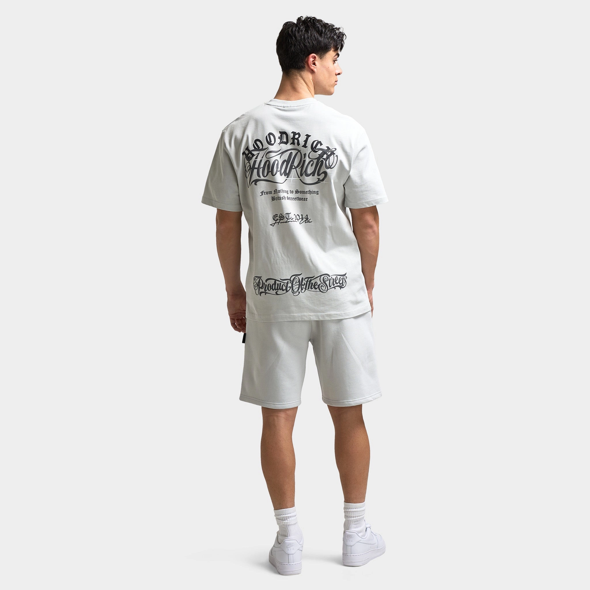 Hoodrich Legacy Oversized Graphic T-Shirt Dawn Blue / Lava Smoke - Anthracite