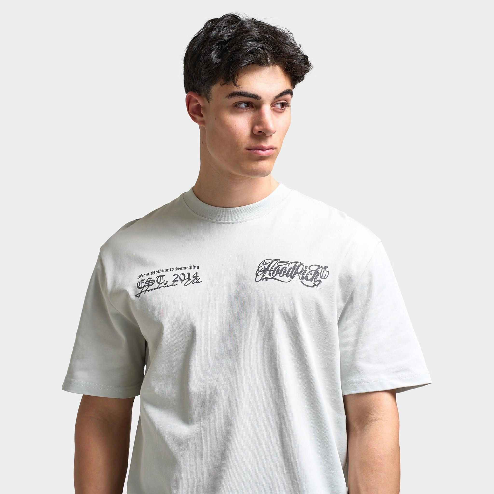 Hoodrich Legacy Oversized Graphic T-Shirt Dawn Blue / Lava Smoke - Anthracite