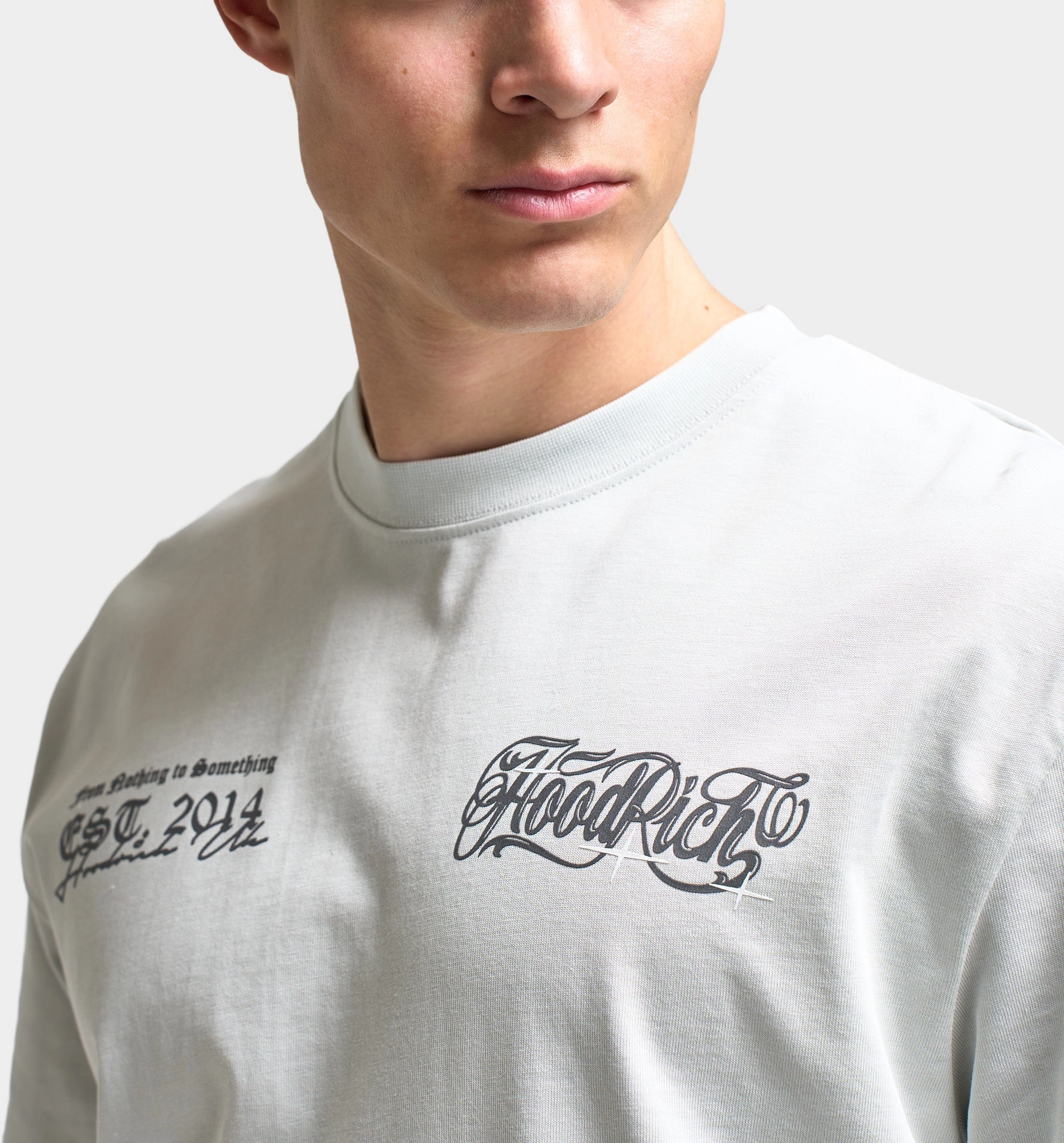 Hoodrich Legacy Oversized Graphic T-Shirt Dawn Blue / Lava Smoke - Anthracite