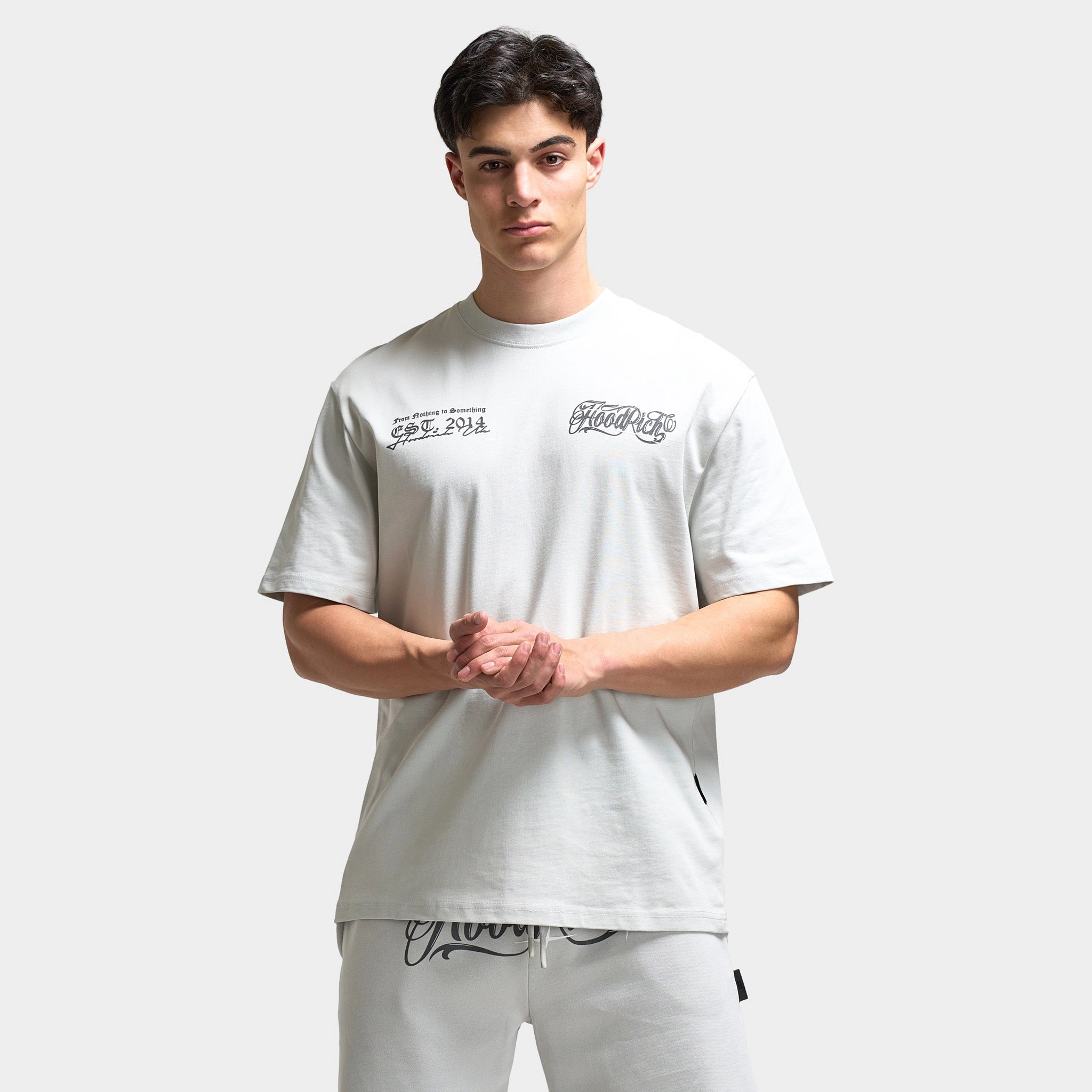 Hoodrich Legacy Oversized Graphic T-Shirt Dawn Blue / Lava Smoke - Anthracite