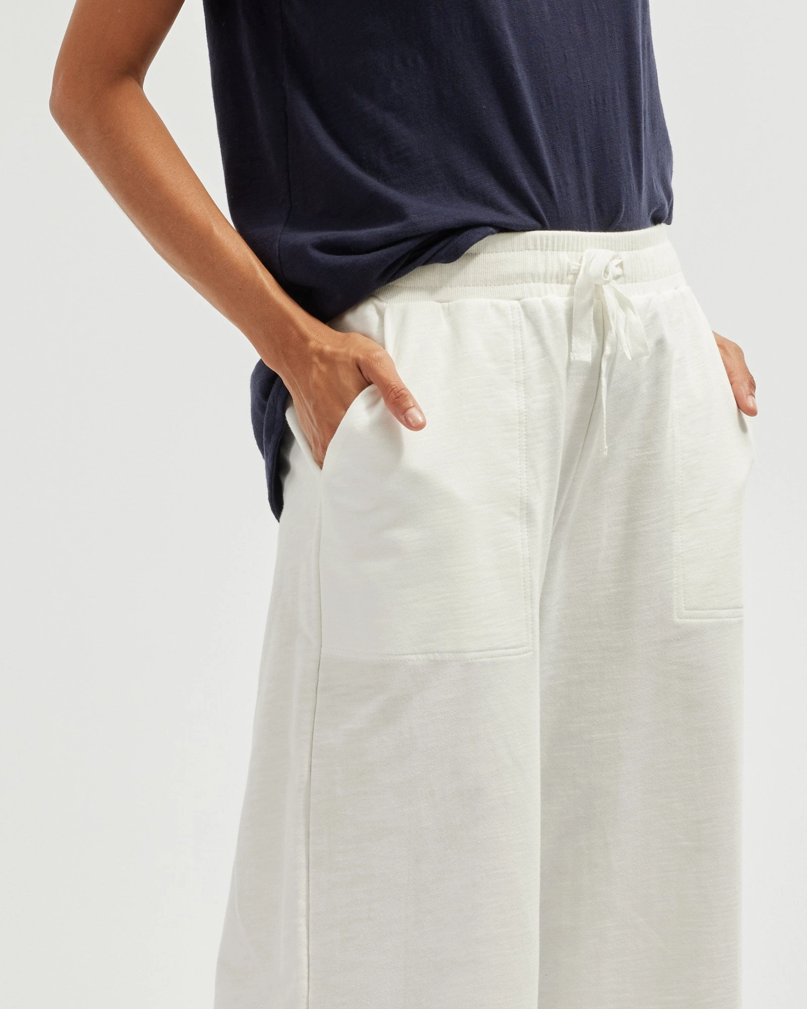 Jamie Wide Leg Pant - White