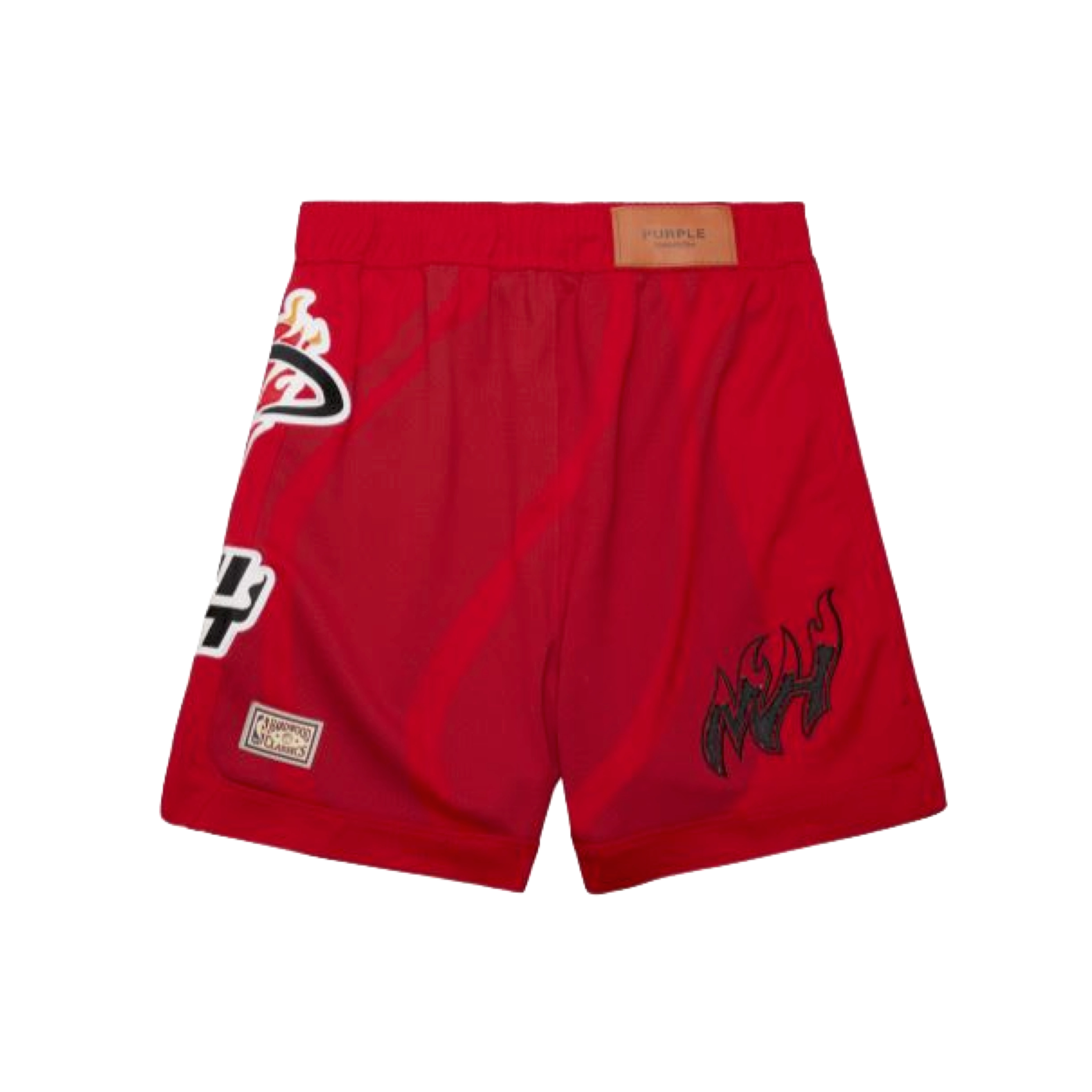 Mitchell & Ness x Purple Brand Miami HEAT Mesh Shorts