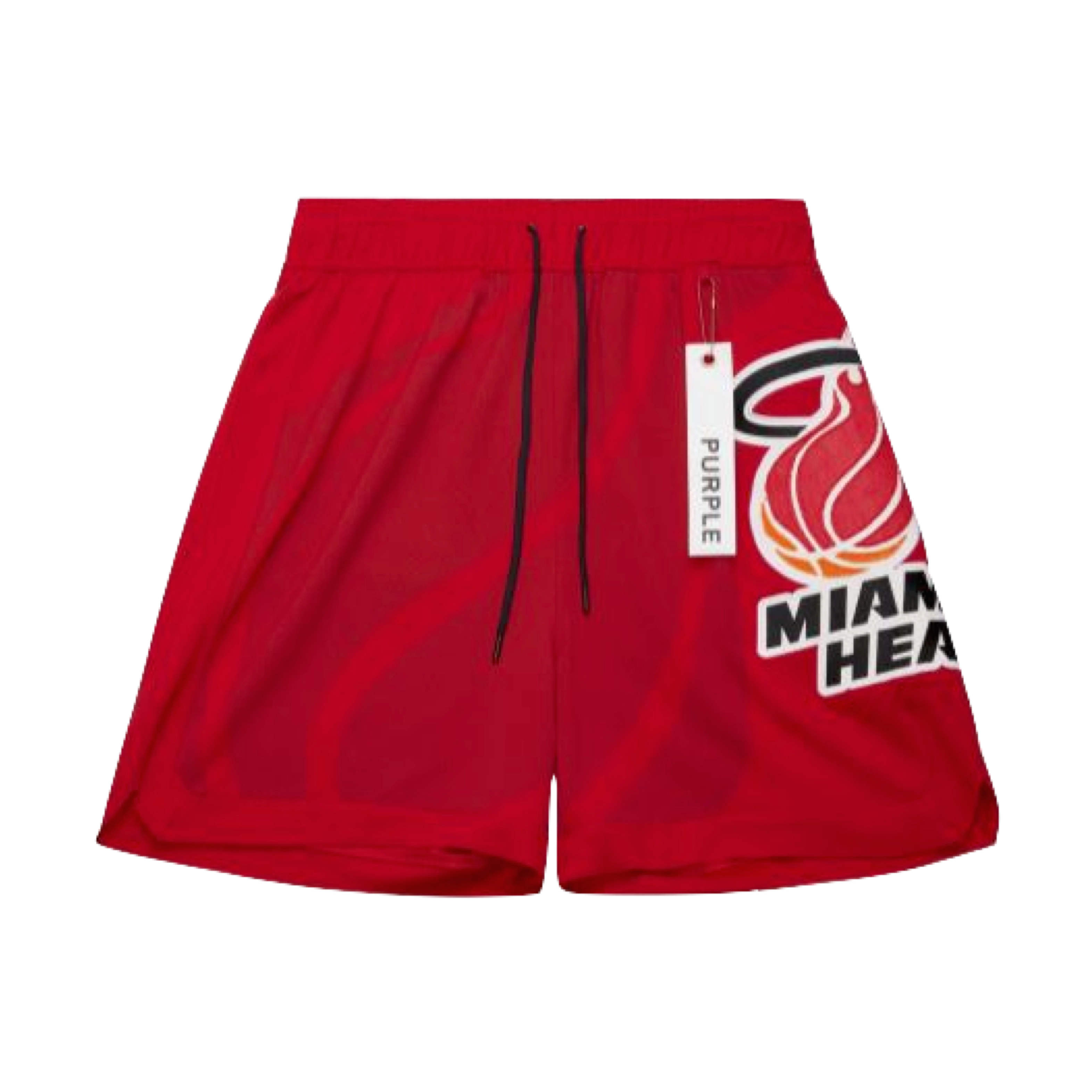 Mitchell & Ness x Purple Brand Miami HEAT Mesh Shorts