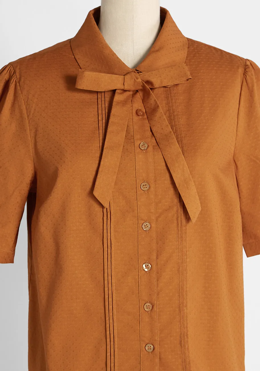 ModCloth x Princess Highway Tie-Neck Shirt