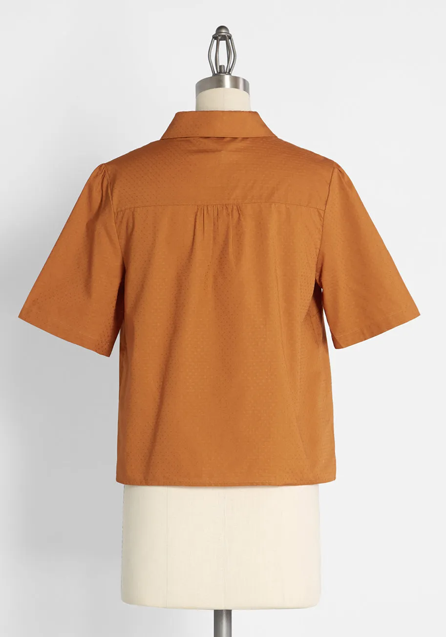 ModCloth x Princess Highway Tie-Neck Shirt