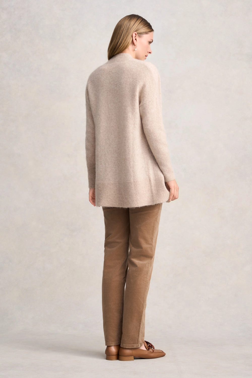 Mohair Blend Cardigan - Sable