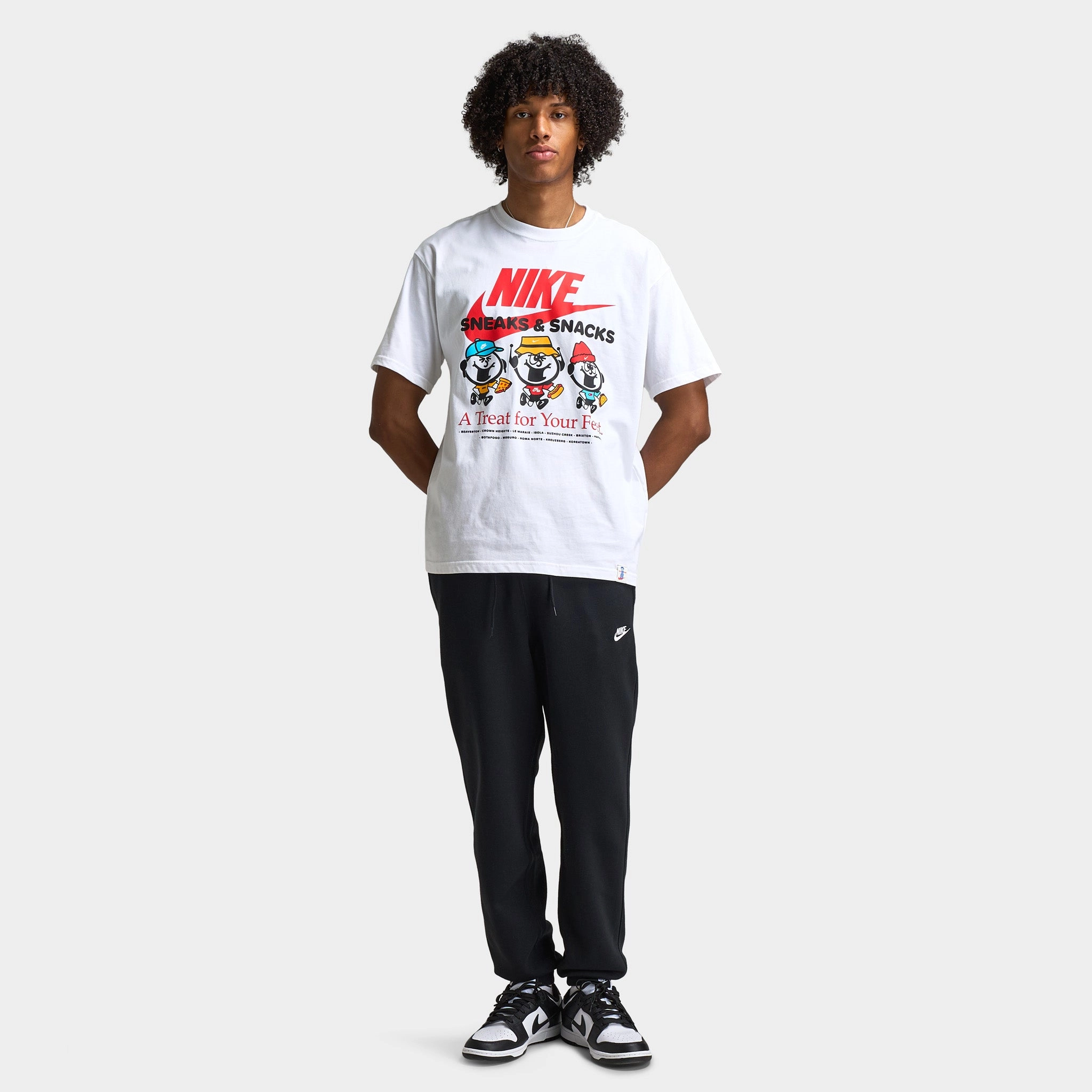 Nike Club Joggers Black / Black - White
