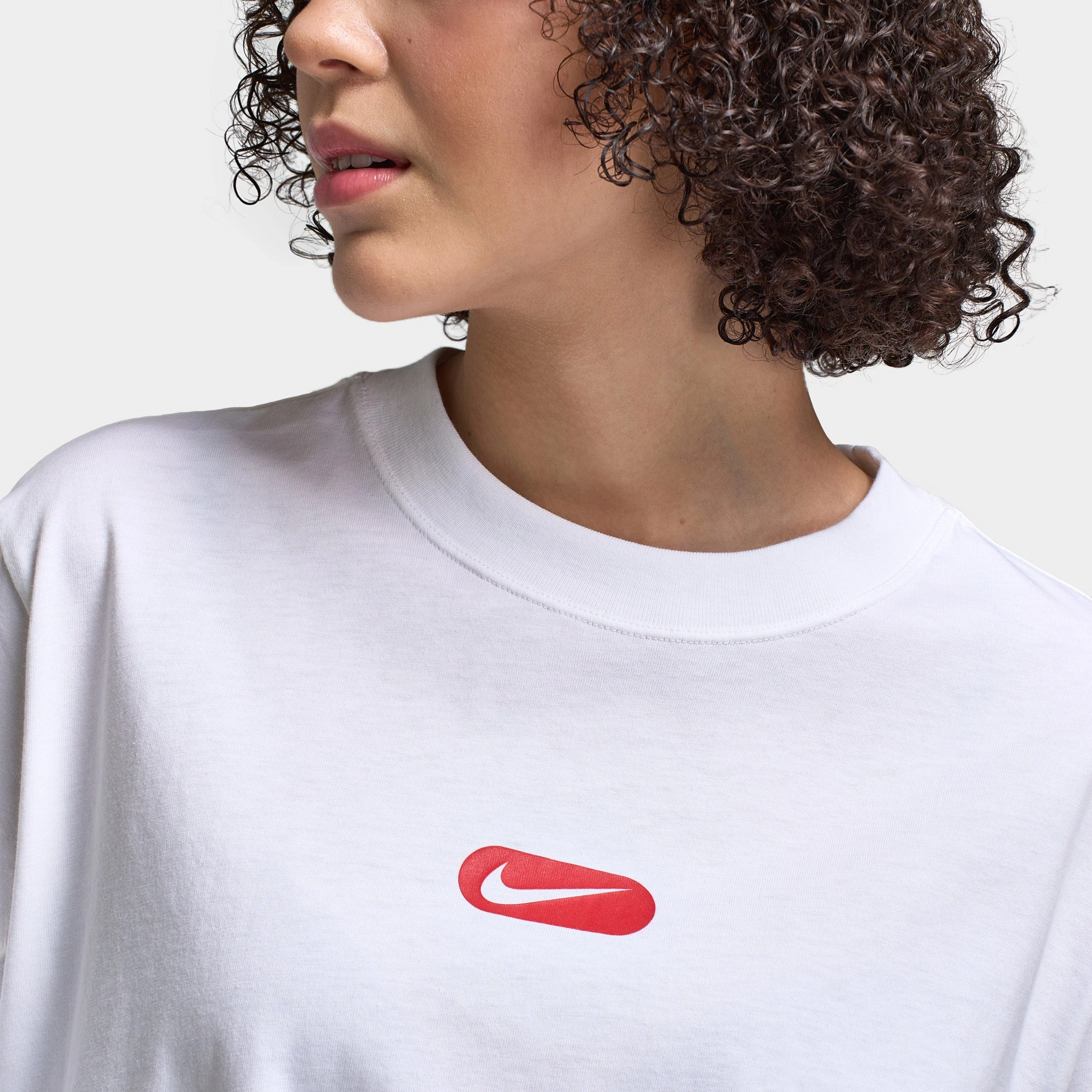 Nike Sportswear Women's Club Swoosh Tee / White