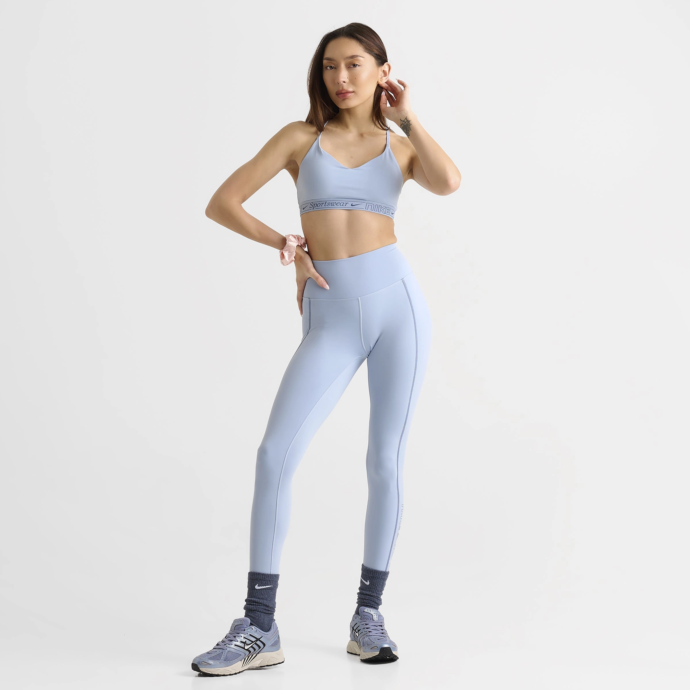 Nike Women's Indy Light Support Padded Bra / Light Armory Blue