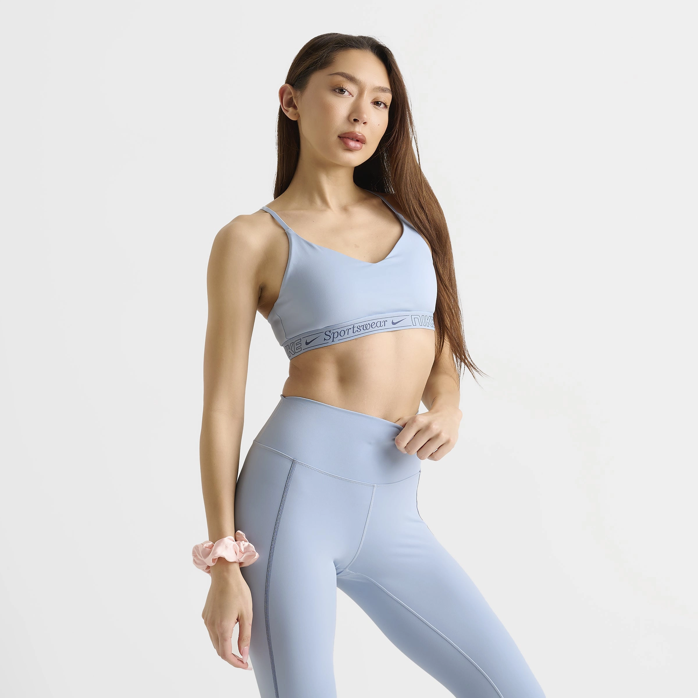 Nike Women's Indy Light Support Padded Bra / Light Armory Blue