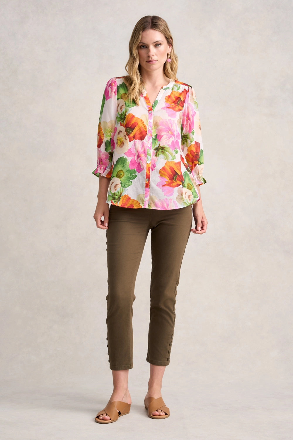 Printed Cotton Shirt - Multi Floral