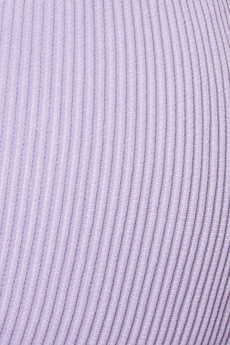 Purple Scoop Neck Bikini