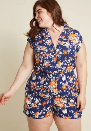 Read It and Steep Romper in Garden