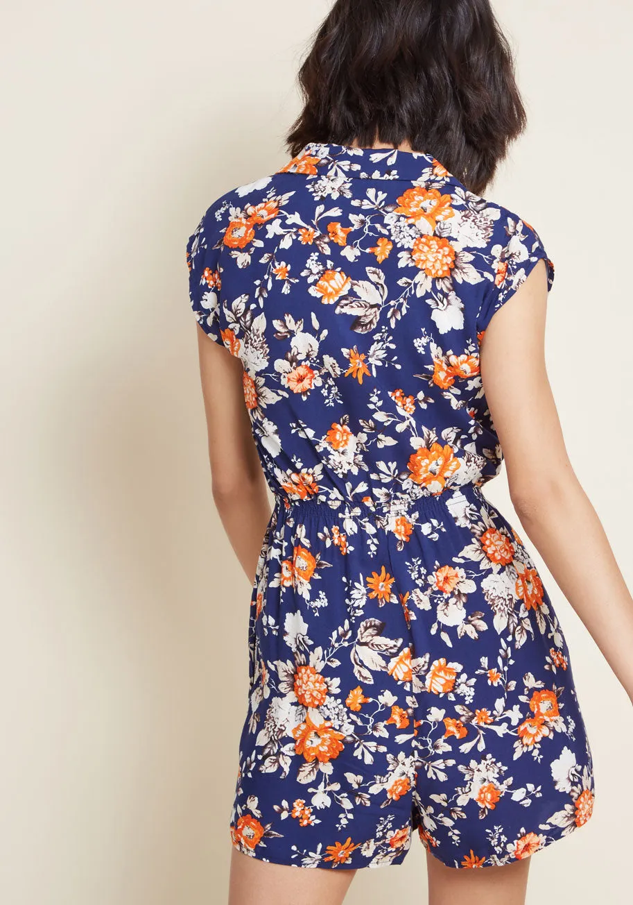 Read It and Steep Romper in Garden