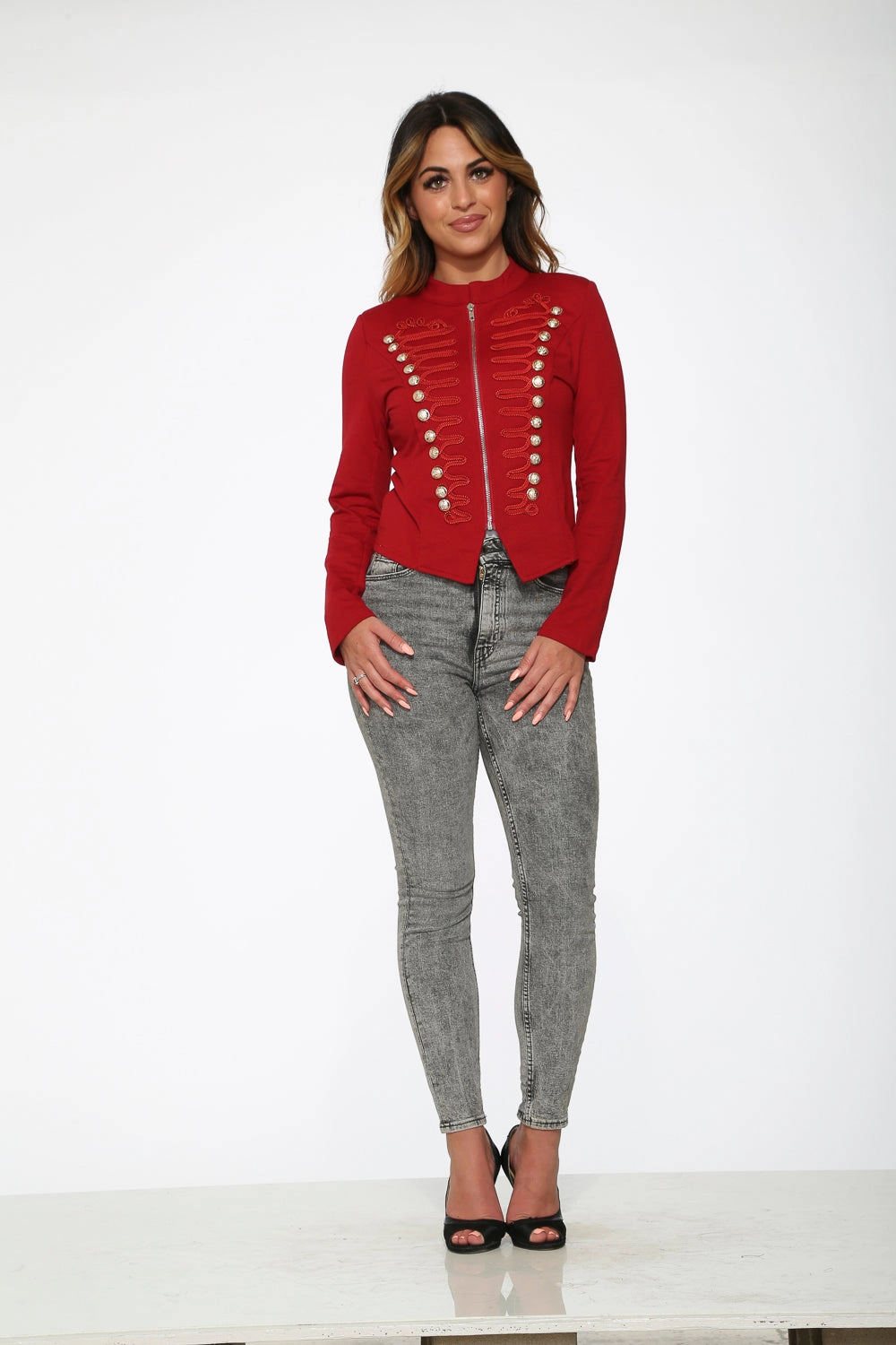 Red Military Jacket