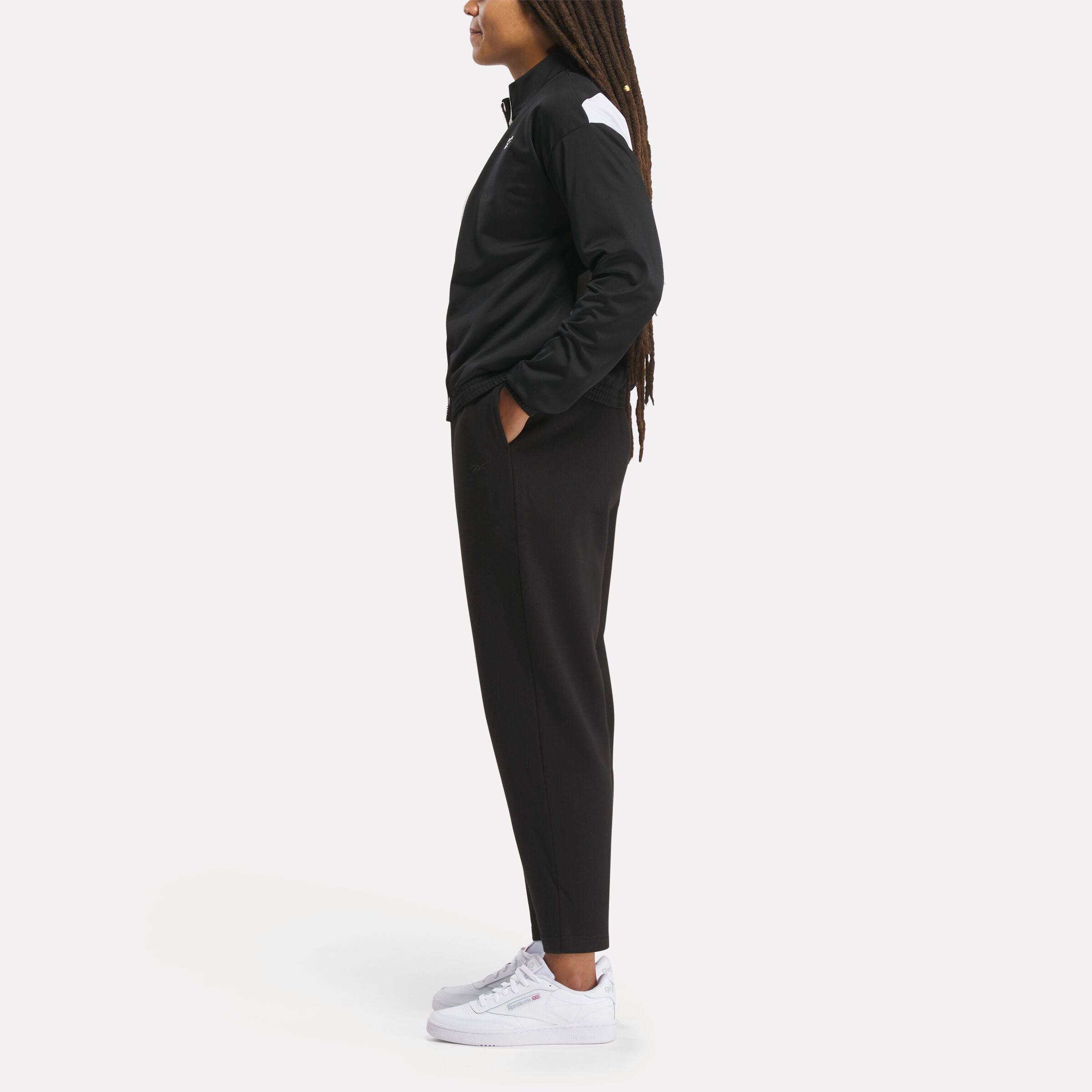 Reebok Identity Back Vector Tricot Track Jacket Black