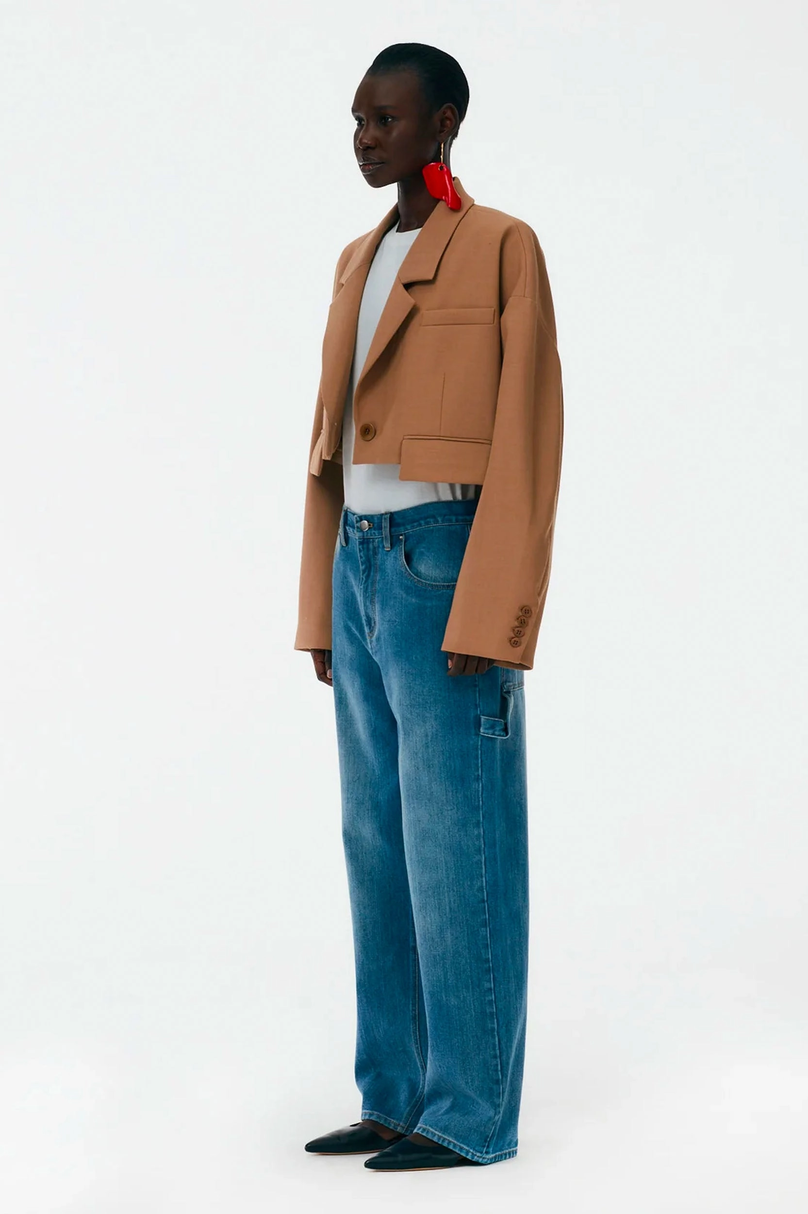 Slouchy Carpenter Jean in Classic Wash Denim